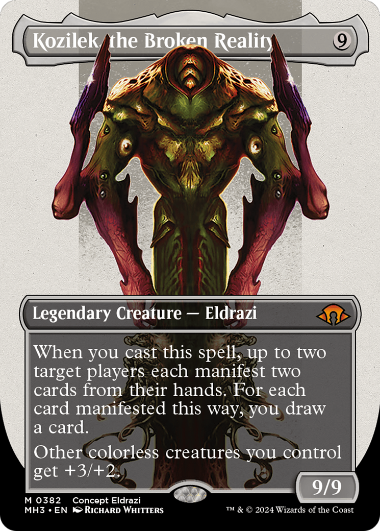 Kozilek, the Broken Reality (Borderless) (Serialized) [Modern Horizons 3] | Pegasus Games WI