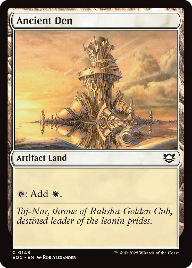 Ancient Den [Edge of Eternities Commander] | Pegasus Games WI