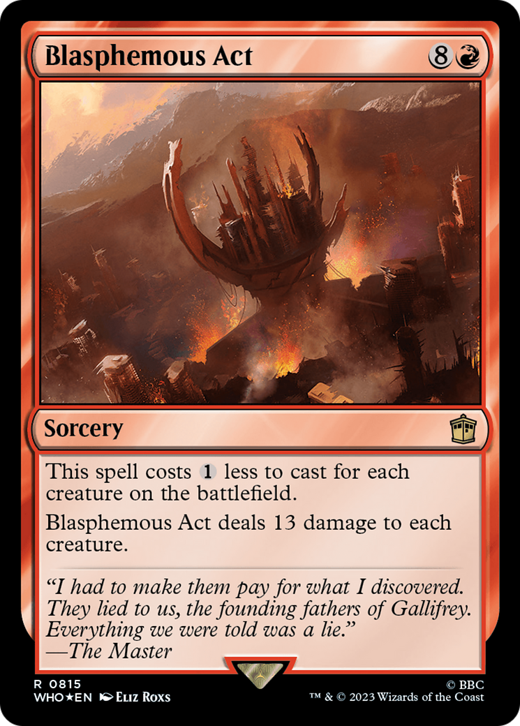 Blasphemous Act (Surge Foil) [Doctor Who] | Pegasus Games WI