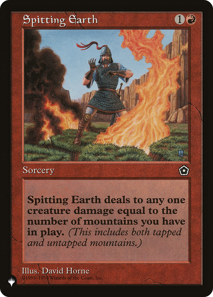 Spitting Earth [The List Reprints] | Pegasus Games WI