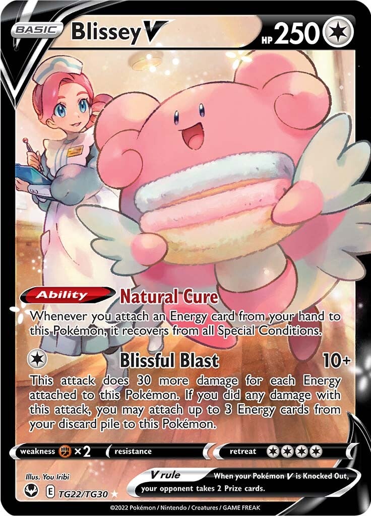 Blissey V (TG22/TG30) [Sword & Shield: Silver Tempest] | Pegasus Games WI