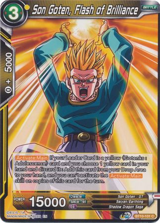 Son Goten, Flash of Brilliance (BT10-101) [Rise of the Unison Warrior 2nd Edition] | Pegasus Games WI