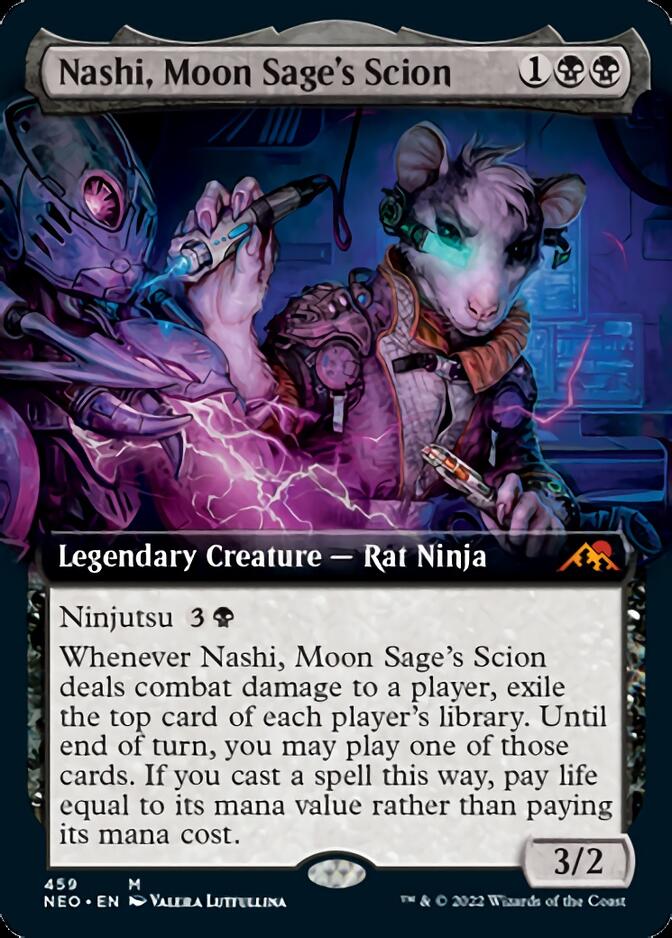 Nashi, Moon Sage's Scion (Extended Art) [Kamigawa: Neon Dynasty] | Pegasus Games WI