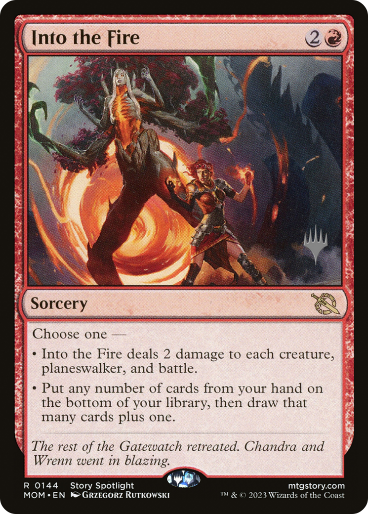 Into the Fire (Promo Pack) [March of the Machine Promos] | Pegasus Games WI