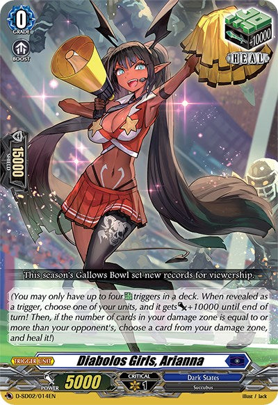 Diabolos Girls, Arianna (D-SD02/014EN) [Danji Momoyama: Tyrant Tiger] | Pegasus Games WI