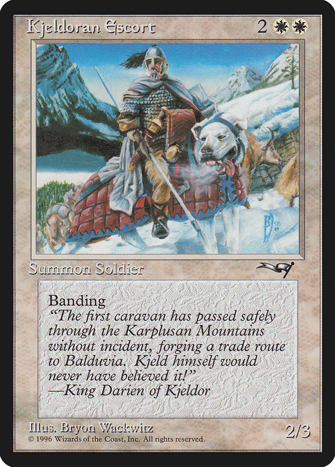 Kjeldoran Escort (Mountain Background) [Alliances] | Pegasus Games WI