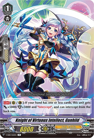 Knight of Virtuous Intellect, Gunhild (V-EB10/022EN) [The Mysterious Fortune] | Pegasus Games WI