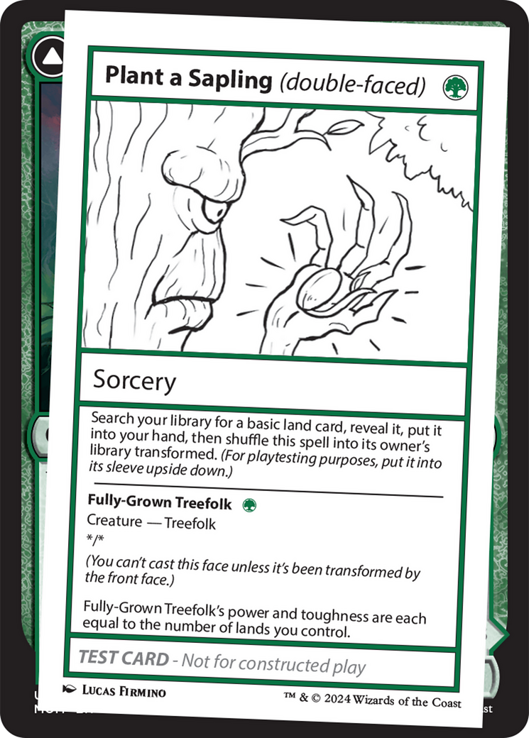 Plant a Sapling (double-faced) [Mystery Booster 2 Playtest Cards] | Pegasus Games WI