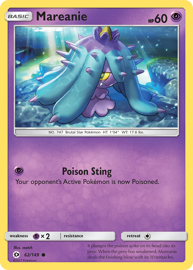 Mareanie (62/149) [Sun & Moon: Base Set] | Pegasus Games WI