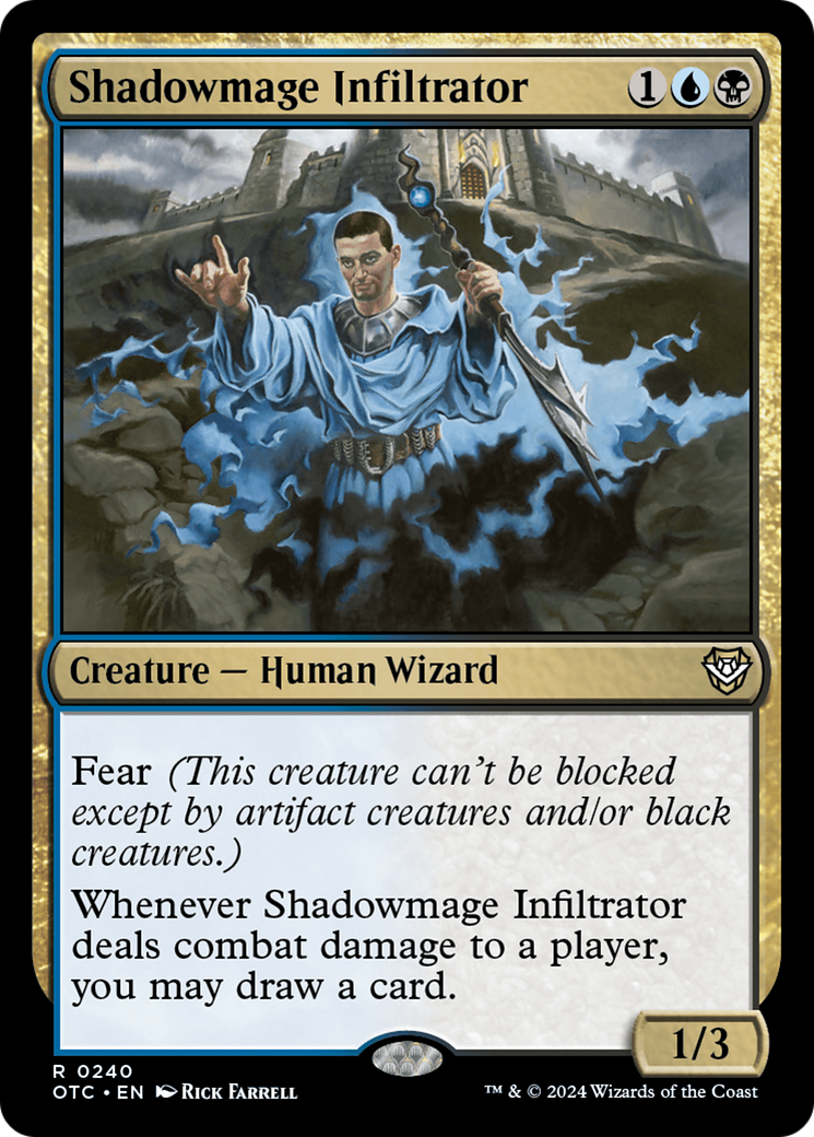 Shadowmage Infiltrator [Outlaws of Thunder Junction Commander] | Pegasus Games WI