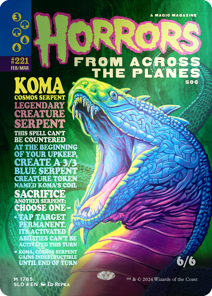 Koma, Cosmos Serpent (Rainbow Foil) [Secret Lair Drop Series] | Pegasus Games WI