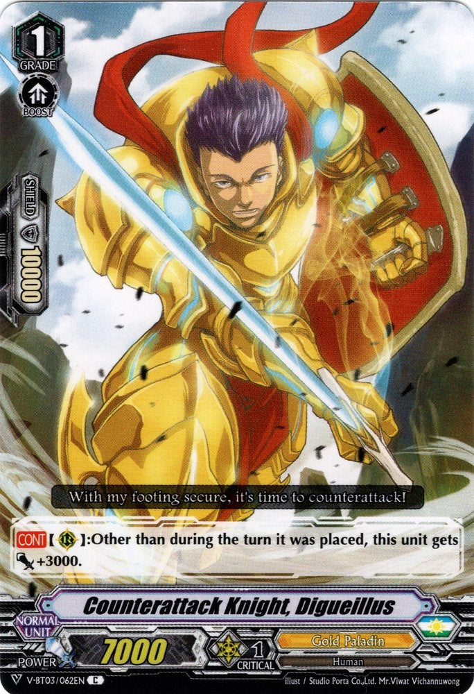 Counterattack Knight, Digueillus (V-BT03/062EN) [Miyaji Academy CF Club] | Pegasus Games WI