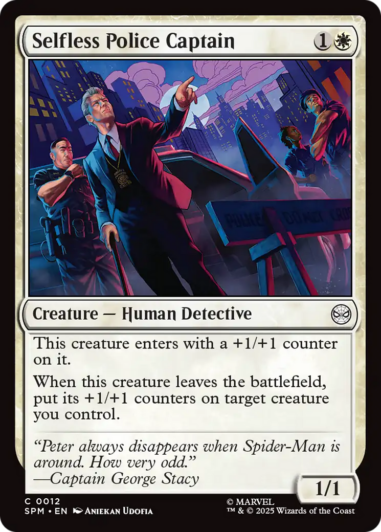 Selfless Police Captain [Marvel's Spider-Man] | Pegasus Games WI