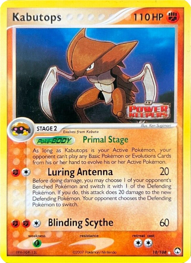 Kabutops (10/108) (Stamped) [EX: Power Keepers] | Pegasus Games WI