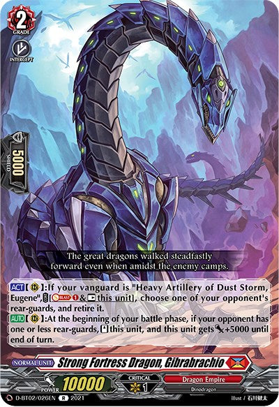 Strong Fortress Dragon, Gibrabrachio (D-BT02/026EN) [A Brush with the Legends] | Pegasus Games WI