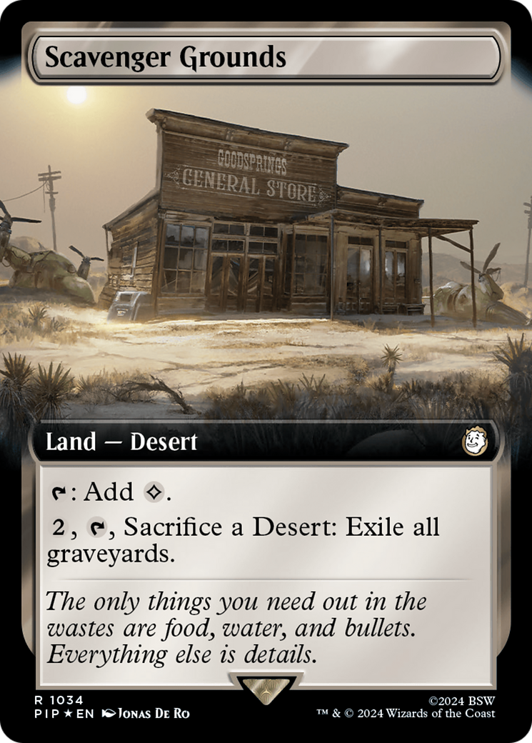 Scavenger Grounds (Extended Art) (Surge Foil) [Fallout] | Pegasus Games WI