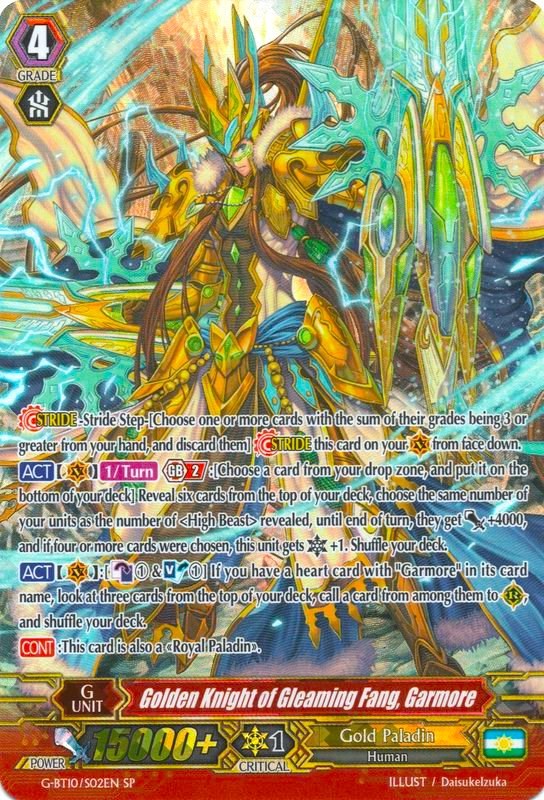 Golden Knight of Gleaming Fang, Garmore (G-BT10/S02EN) [Raging Clash of the Blade Fangs] | Pegasus Games WI