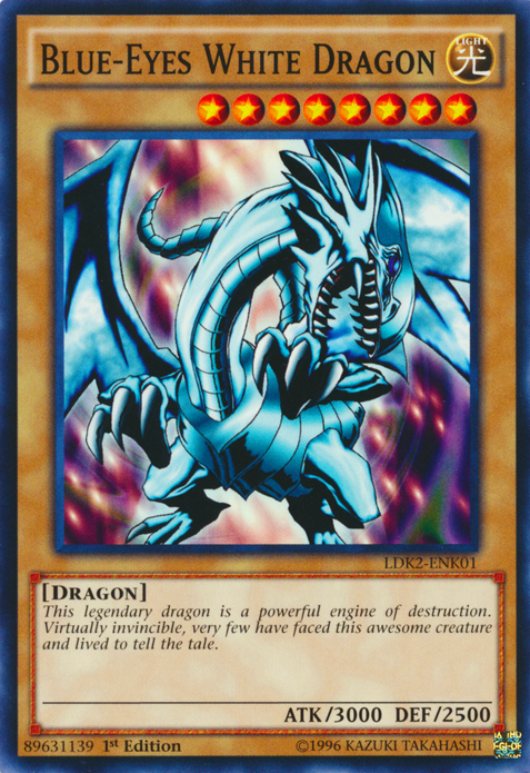 Blue-Eyes White Dragon (Version 1) [LDK2-ENK01] Common | Pegasus Games WI