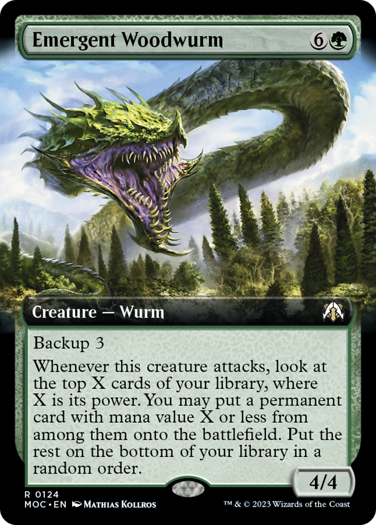 Emergent Woodwurm (Extended Art) [March of the Machine Commander] | Pegasus Games WI