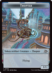 Thopter (0009) // Treasure Double-Sided Token [Aetherdrift Tokens] | Pegasus Games WI