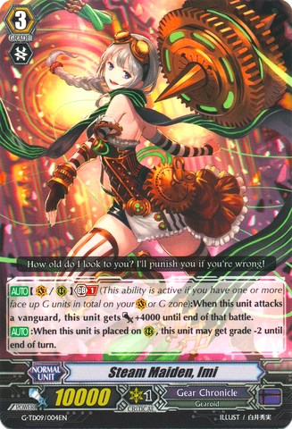 Steam Maiden, Imi (G-TD09/004EN) [True Zodiac Time Beasts] | Pegasus Games WI