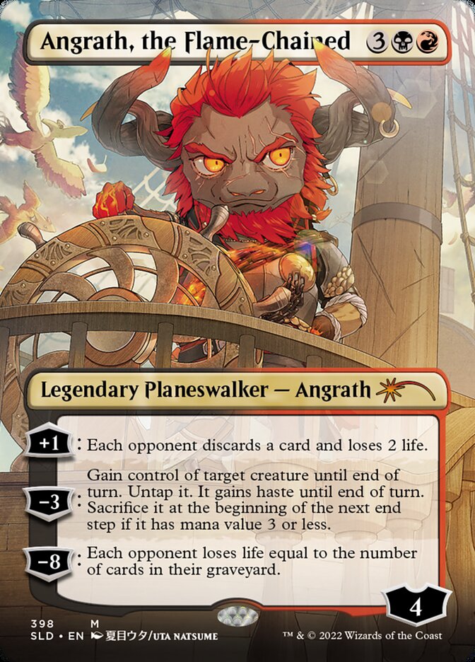 Angrath, the Flame-Chained (Borderless) [Secret Lair Drop Series] | Pegasus Games WI