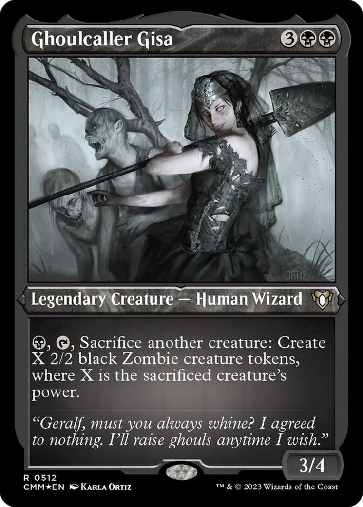 Ghoulcaller Gisa (Foil Etched) [Commander Masters] | Pegasus Games WI