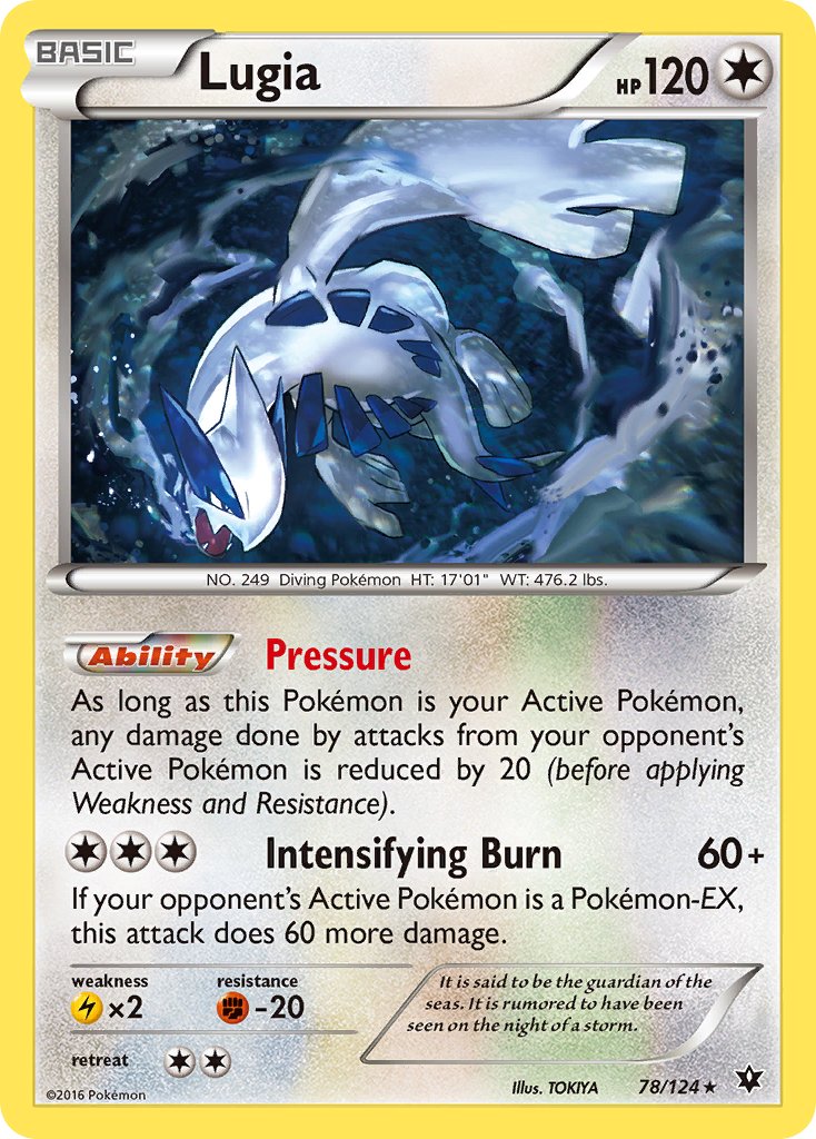 Lugia (78/124) (Theme Deck Exclusive) [XY: Fates Collide] | Pegasus Games WI