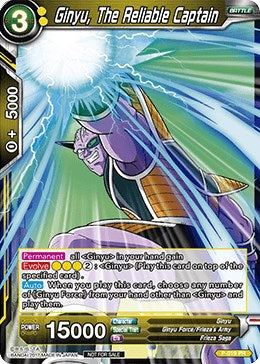 Ginyu, The Reliable Captain (P-019) [Promotion Cards] | Pegasus Games WI