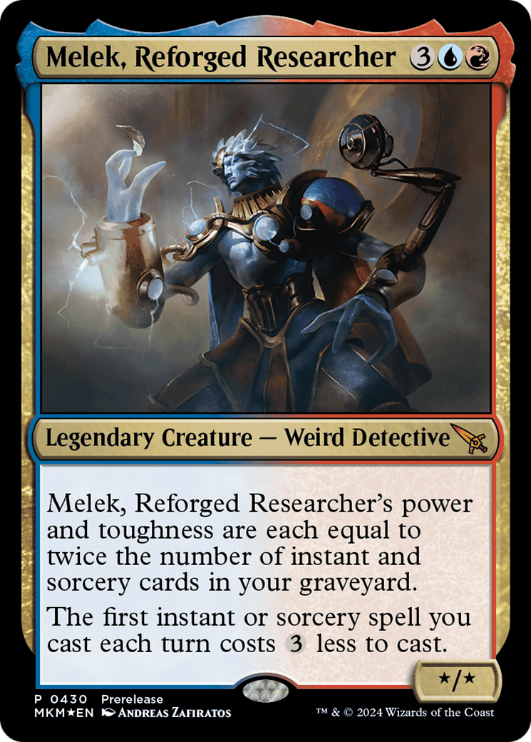 Melek, Reforged Researcher [Murders at Karlov Manor Prerelease Promos] | Pegasus Games WI