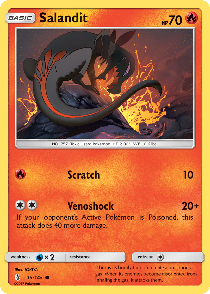 Salandit (15/145) [Sun & Moon: Guardians Rising] | Pegasus Games WI