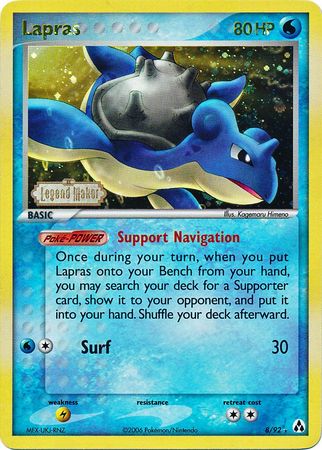 Lapras (8/92) (Stamped) [EX: Legend Maker] | Pegasus Games WI