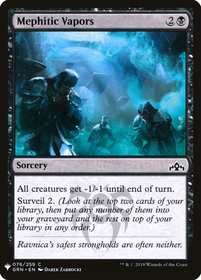 Mephitic Vapors [Mystery Booster] | Pegasus Games WI