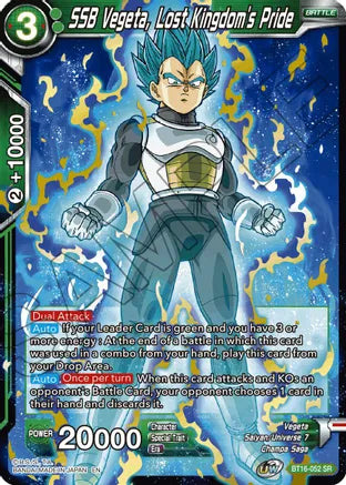 SSB Vegeta, Lost Kingdom's Pride (BT16-052) [Realm of the Gods] | Pegasus Games WI