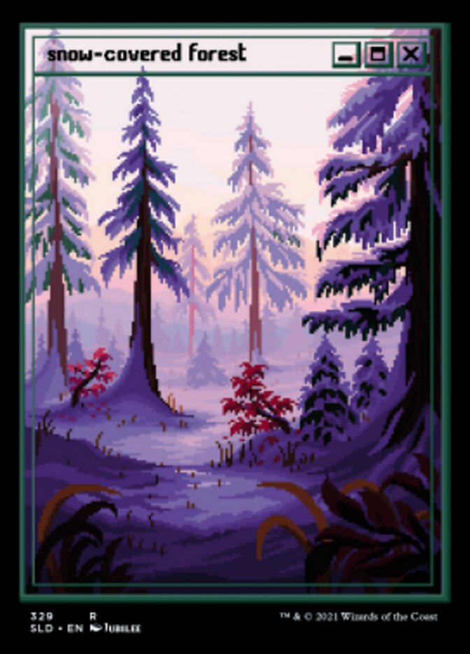 Snow-Covered Forest (329) [Secret Lair Drop Series] | Pegasus Games WI