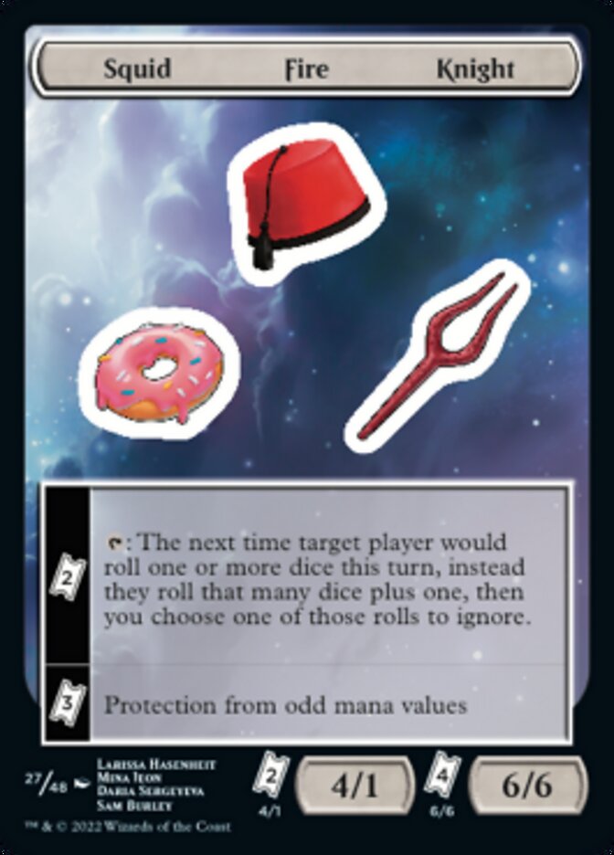 Squid Fire Knight [Unfinity Stickers] | Pegasus Games WI