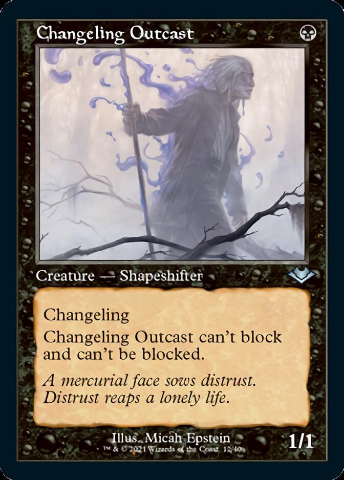 Changeling Outcast (Retro Foil Etched) [Modern Horizons] | Pegasus Games WI