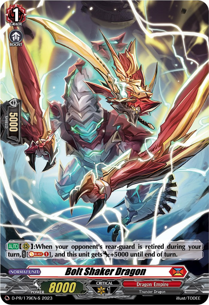 Bolt Shaker Dragon (Foil) (D-PR/179EN-S) [D Promo Cards] | Pegasus Games WI