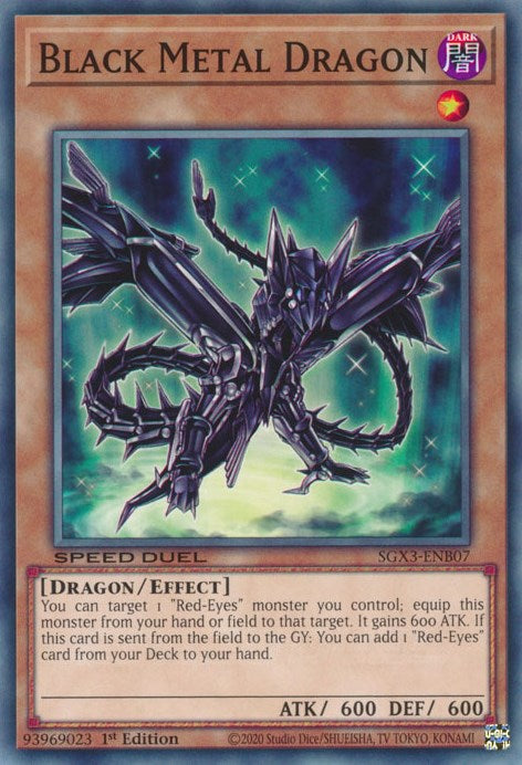 Black Metal Dragon [SGX3-ENB07] Common | Pegasus Games WI