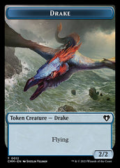 Spirit (0010) // Drake Double-Sided Token [Commander Masters Tokens] | Pegasus Games WI