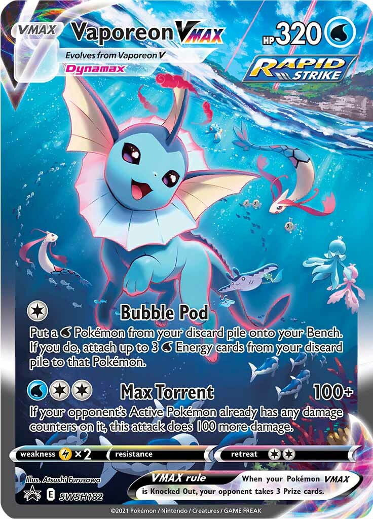 Vaporeon VMAX (SWSH182) [Sword & Shield: Black Star Promos] | Pegasus Games WI