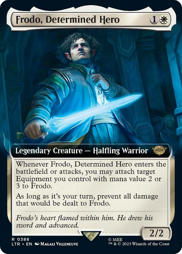 Frodo, Determined Hero (Extended Art) [The Lord of the Rings: Tales of Middle-Earth] | Pegasus Games WI