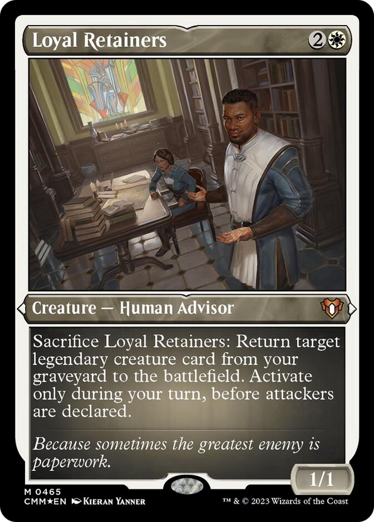 Loyal Retainers (Foil Etched) [Commander Masters] | Pegasus Games WI