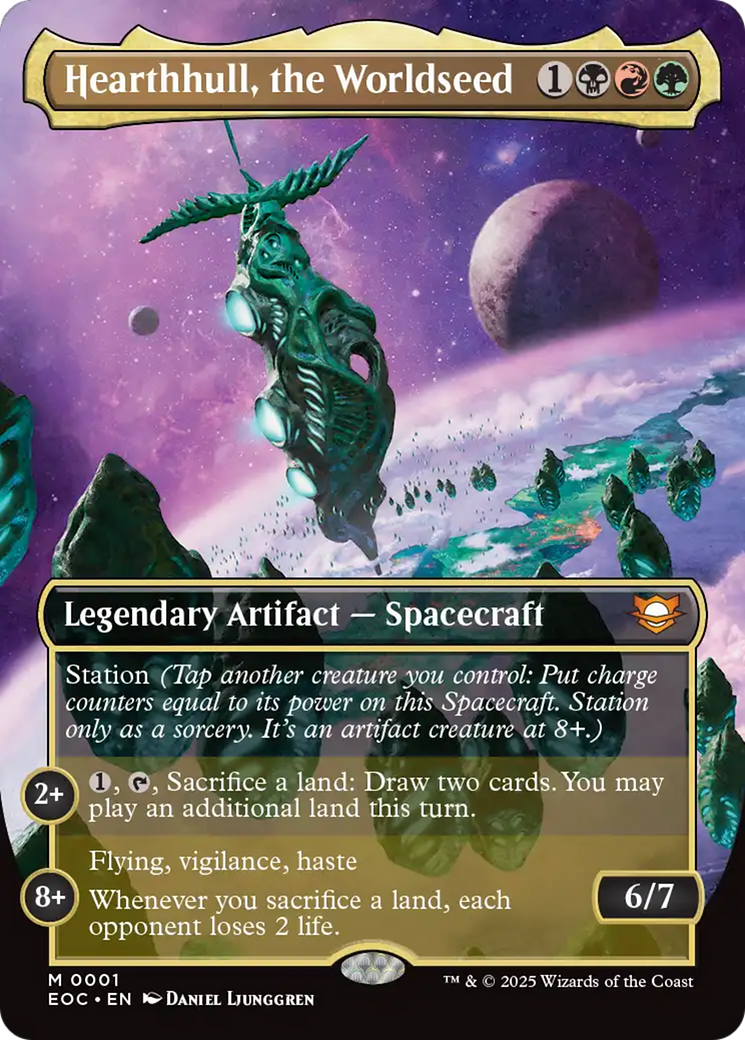 Hearthhull, the Worldseed (Borderless) [Edge of Eternities Commander] | Pegasus Games WI