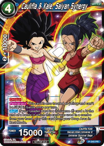 Caulifla & Kale, Saiyan Synergy (P-345) [Tournament Promotion Cards] | Pegasus Games WI