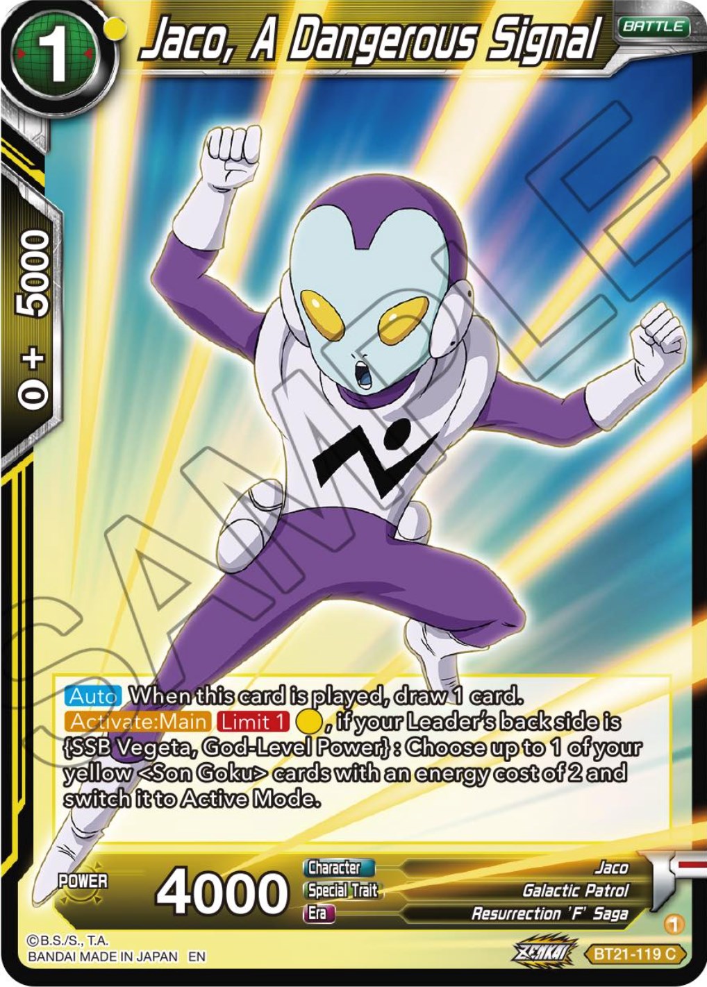 Jaco, A Dangerous Signal (BT21-119) [Wild Resurgence] | Pegasus Games WI