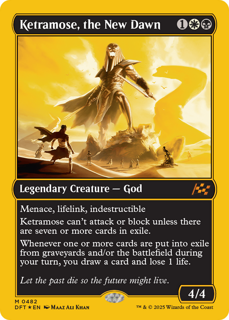 Ketramose, the New Dawn (First-Place Foil) [Aetherdrift] | Pegasus Games WI