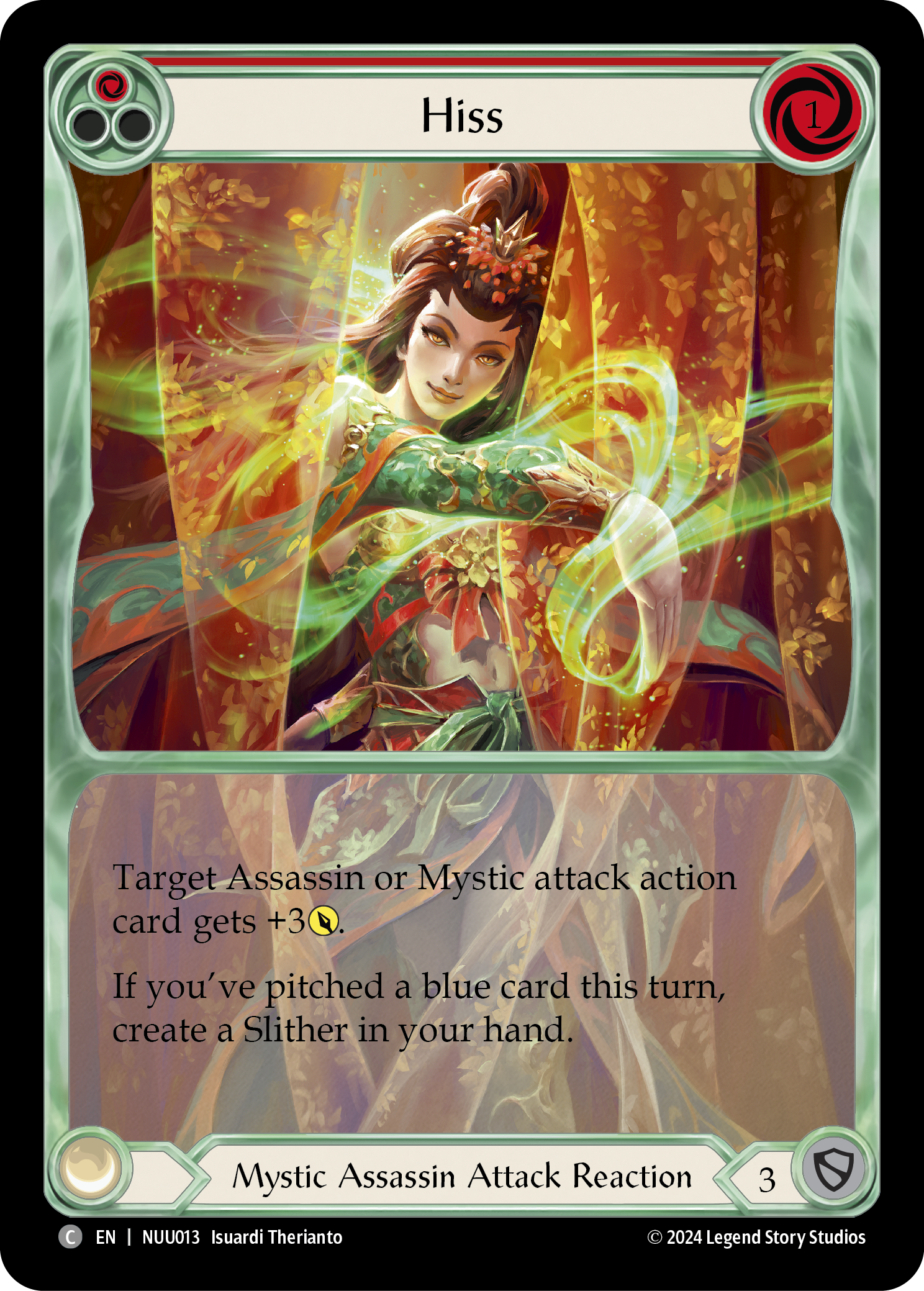 Hiss (Red) [NUU013] (Part the Mistveil Nuu Blitz Deck) | Pegasus Games WI