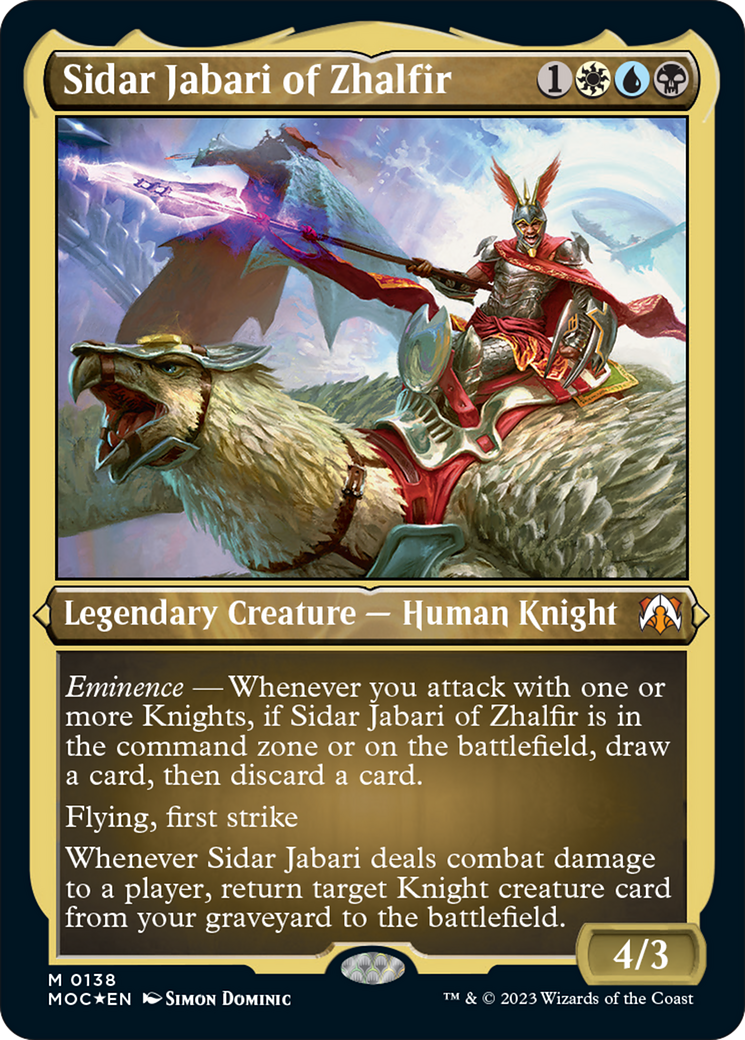 Sidar Jabari of Zhalfir (Display Commander) [March of the Machine Commander] | Pegasus Games WI