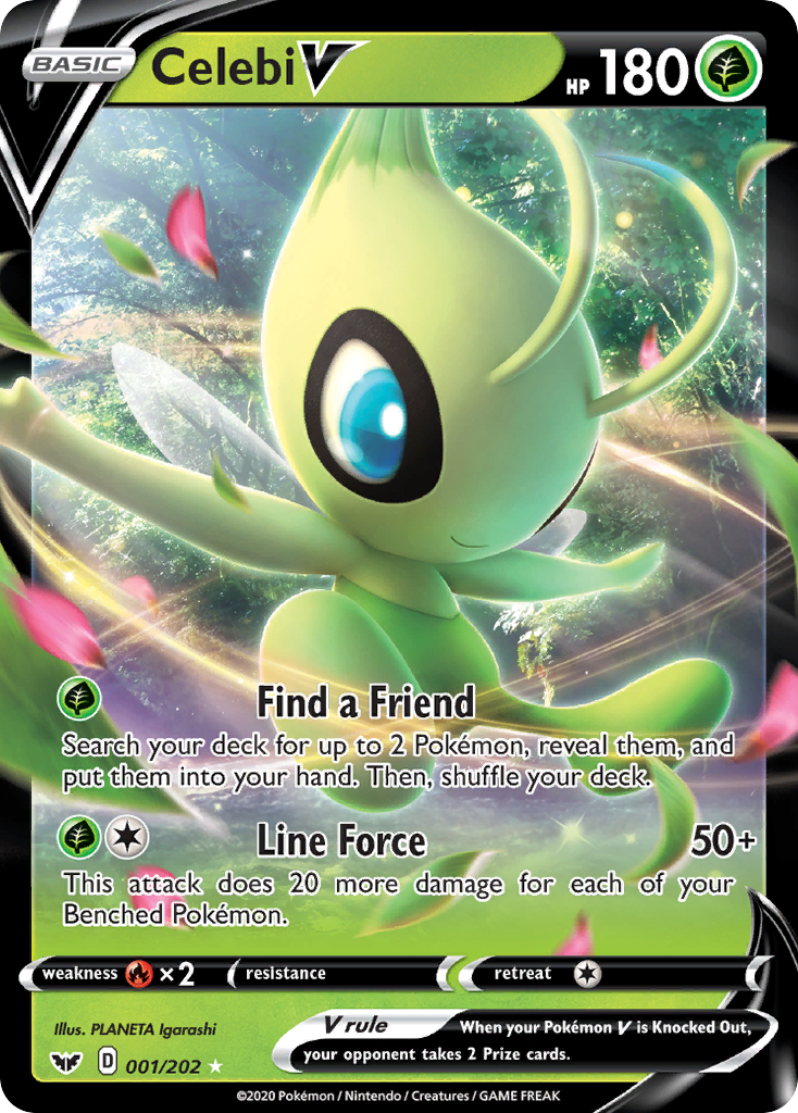 Celebi V (001/202) [Sword & Shield: Base Set] | Pegasus Games WI